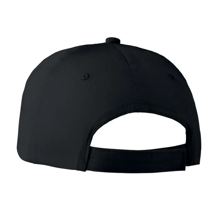 BASEBALL CAP 6 PANELS 160G/M² - BASIE APOLLO - Schwarz
