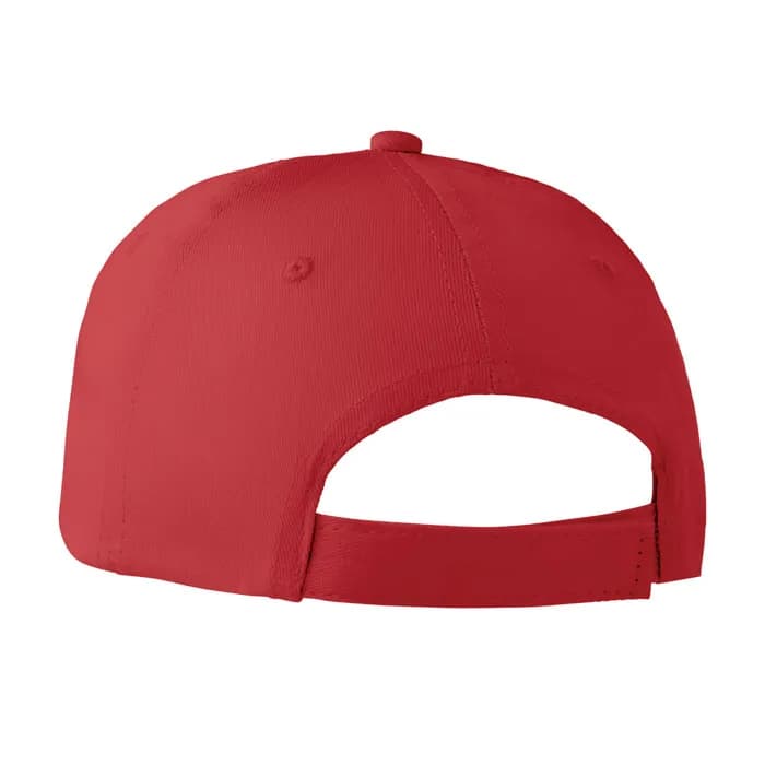 BASEBALL CAP 6 PANELS 160G/M² - BASIE APOLLO - Rot