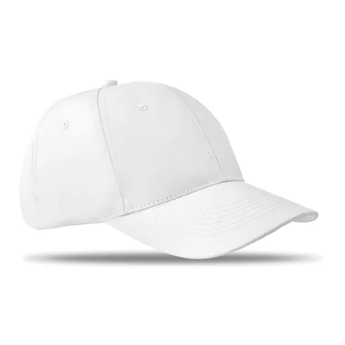 BASEBALL CAP 6 PANELS 160G/M² - BASIE APOLLO - Weiß