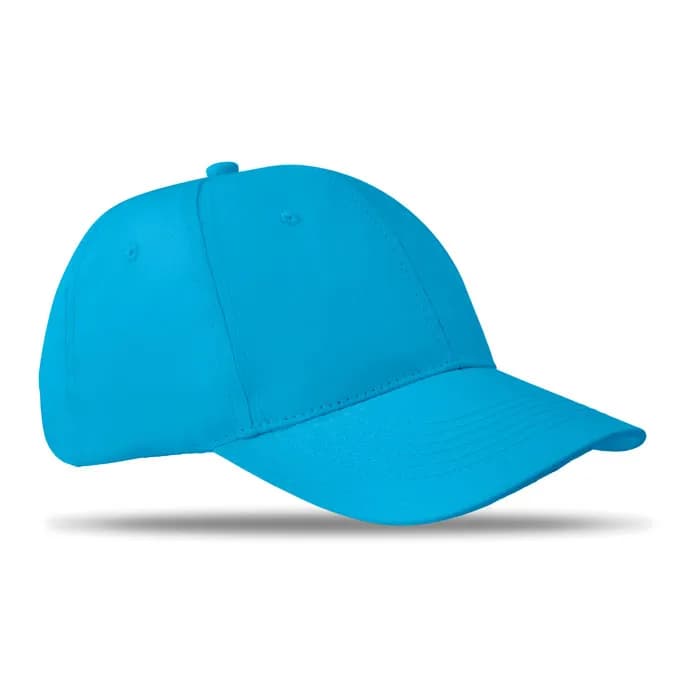 BASEBALL CAP 6 PANELS 160G/M² - BASIE APOLLO - Türkis