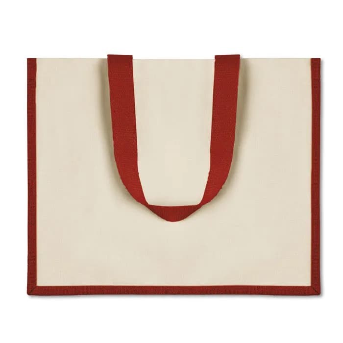 Jute/Canvas Shopper  - CAMPO DE FIORI - Rot