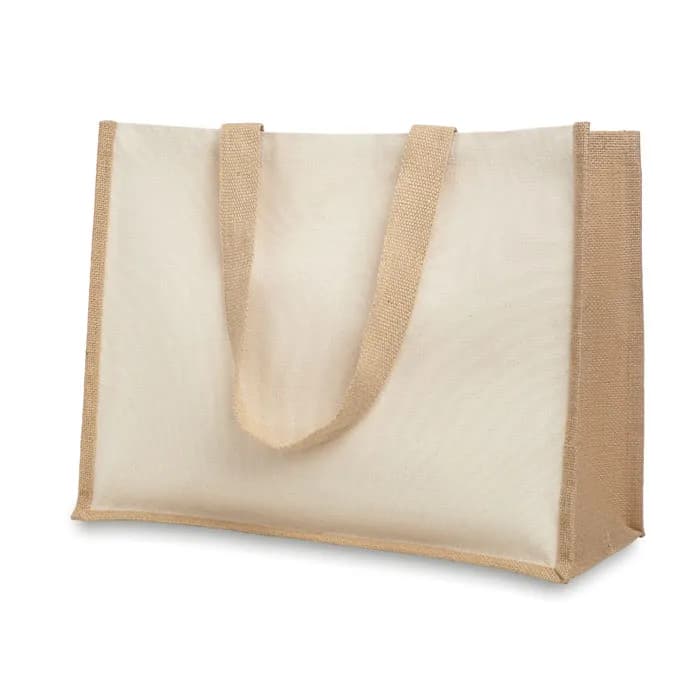 Jute/Canvas Shopper - CAMPO DE FIORI - Beige