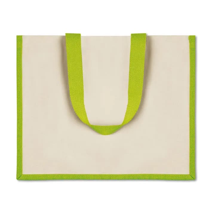 Jute/Canvas Shopper  - CAMPO DE FIORI - Limette