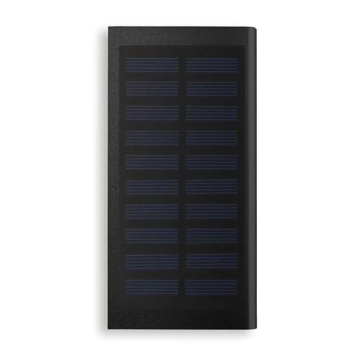Solar Powerbank 8000 mAh - SOLAR POWERFLAT - Schwarz