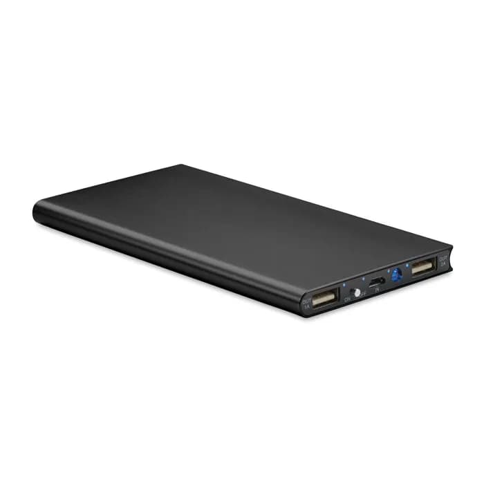 Solar Powerbank 8000 mAh - SOLAR POWERFLAT - Schwarz