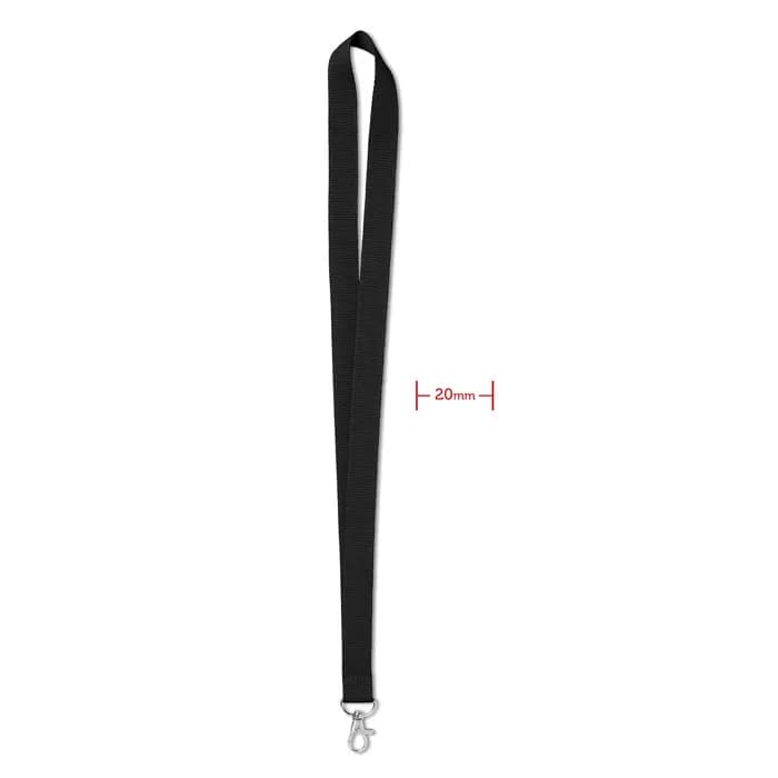 Lanyard 20mm - SIMPLE LANY - Schwarz