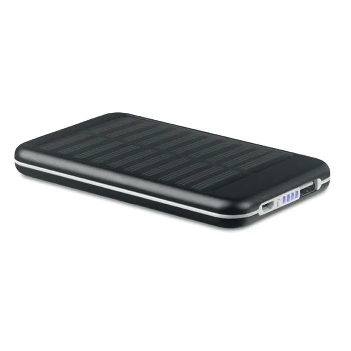 Solar Powerbank 4000 mAh - SOLARFLAT - Schwarz