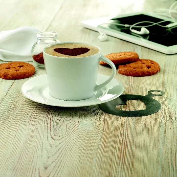 Cappuccino Tasse und Untertasse - PARIS - Weiß