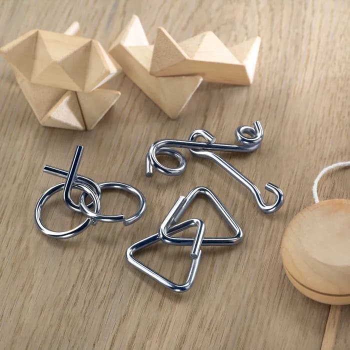 Geduldsspiele-Set - THREENATS - Beige