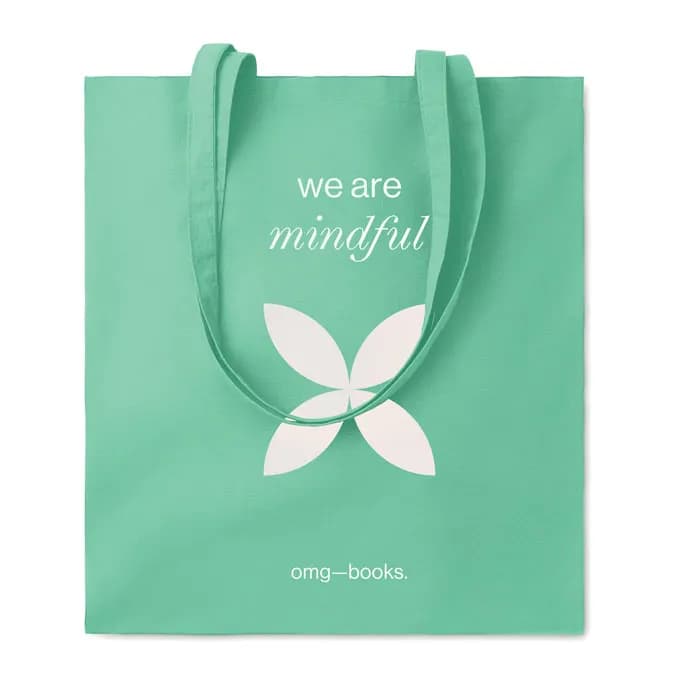 Baumwoll-Einkaufstasche  - COTTONEL COLOUR + - Mintgrün