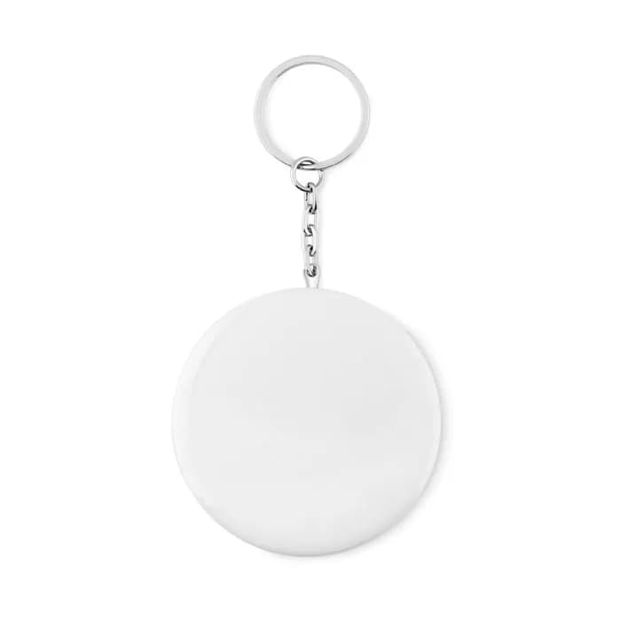 Badge Schlüsselanhänger - PIN FLASK - Mattsilber