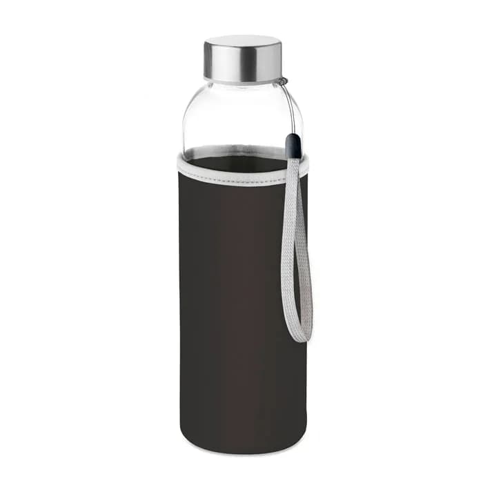 Trinkflasche Glas 500 ml - UTAH GLASS - Schwarz