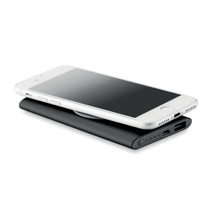 Ladestation mit Powerbank - POWER&WIRELESS - Schwarz