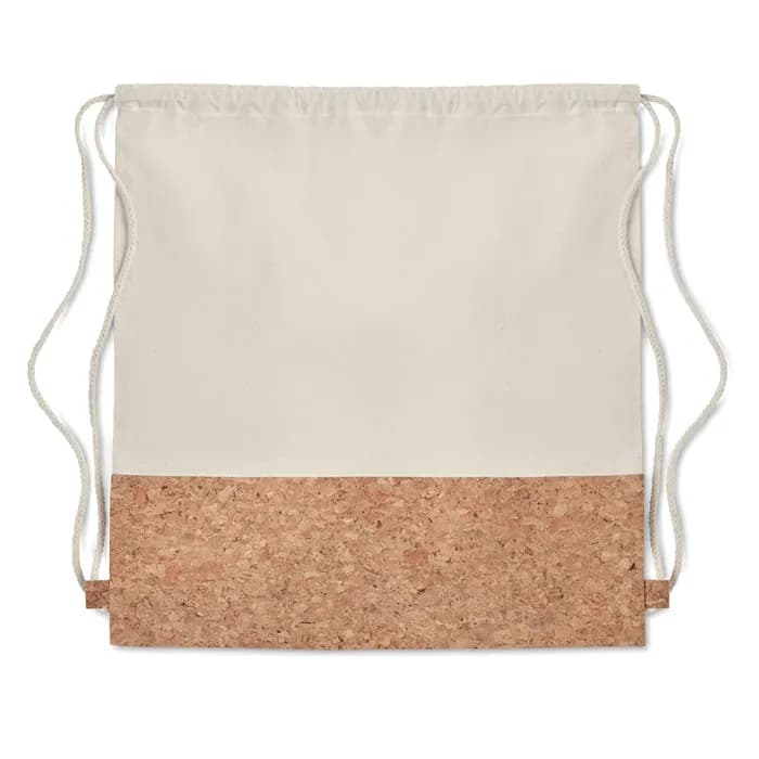 Beutel mit Kordelzug Kork - ILLA - Beige