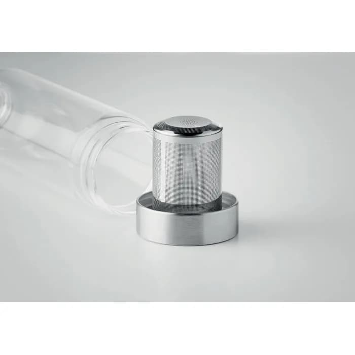 Einwandige Trinkflasche Glas - UTAH TEA - Schwarz