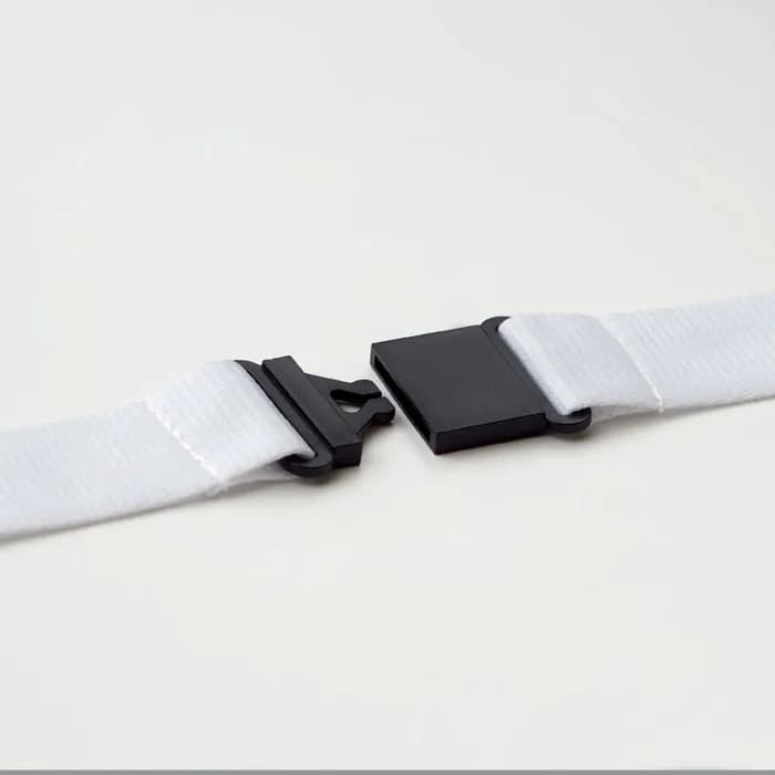 Lanyard mit Metallkarabiner - WIDE LANY - Weiß