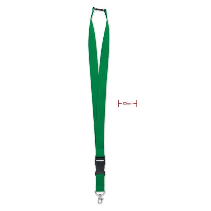Lanyard mit Metallkarabiner - WIDE LANY - Grün