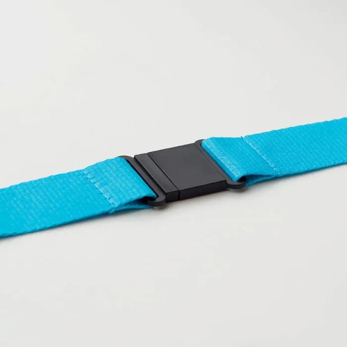 Lanyard mit Metallkarabiner - WIDE LANY - Türkis