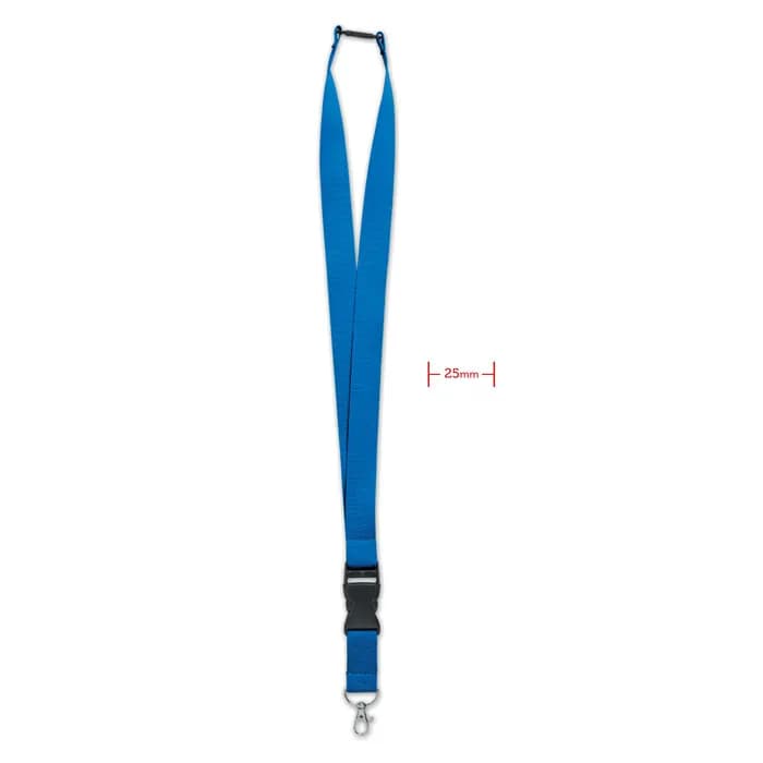 Lanyard mit Metallkarabiner - WIDE LANY - Königsblau