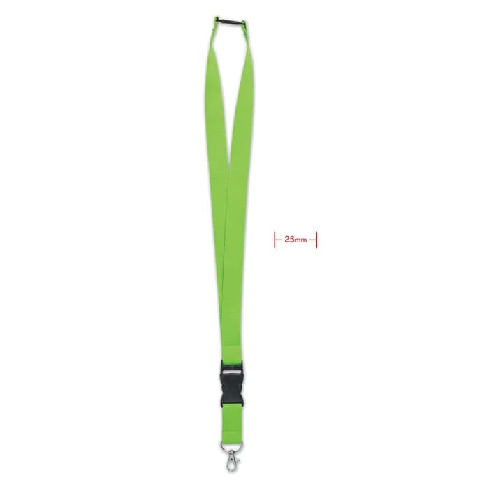 Lanyard mit Metallkarabiner - WIDE LANY - Limette