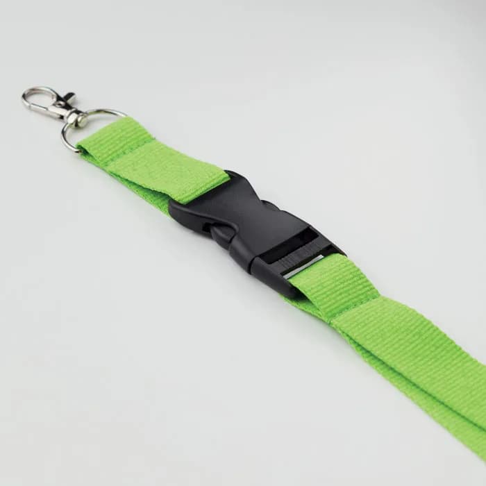 Lanyard mit Metallkarabiner - WIDE LANY - Limette