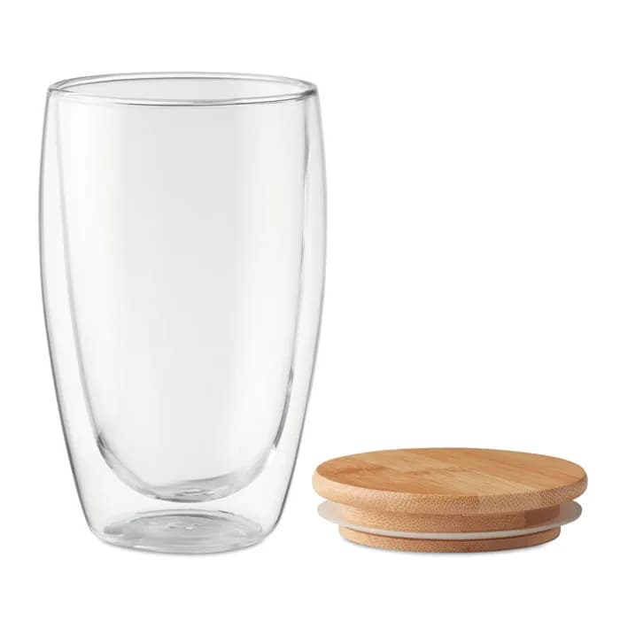 Doppelwandiges Glas 450 ml - TIRANA LARGE - Transparent