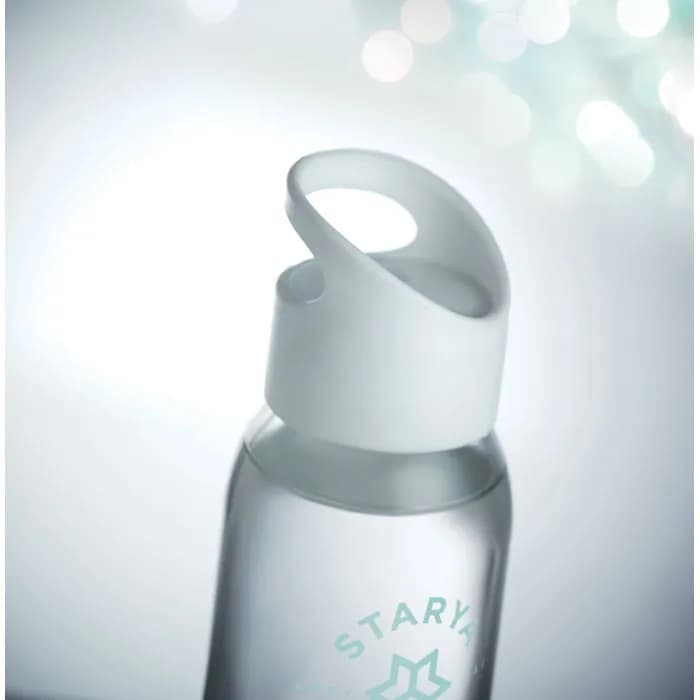 Trinkflasche Glas 470 ml - PRAGA - Weiß