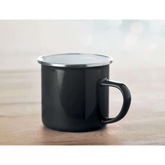 Vintage Kaffeebecher - PLATEADO - Schwarz