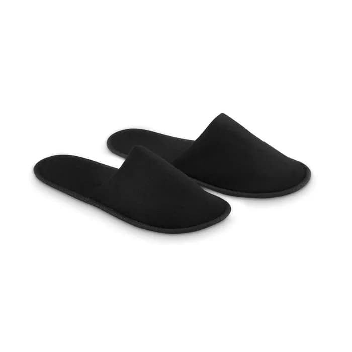 Hotelslipper im Etui - FLIP FLAP - Schwarz