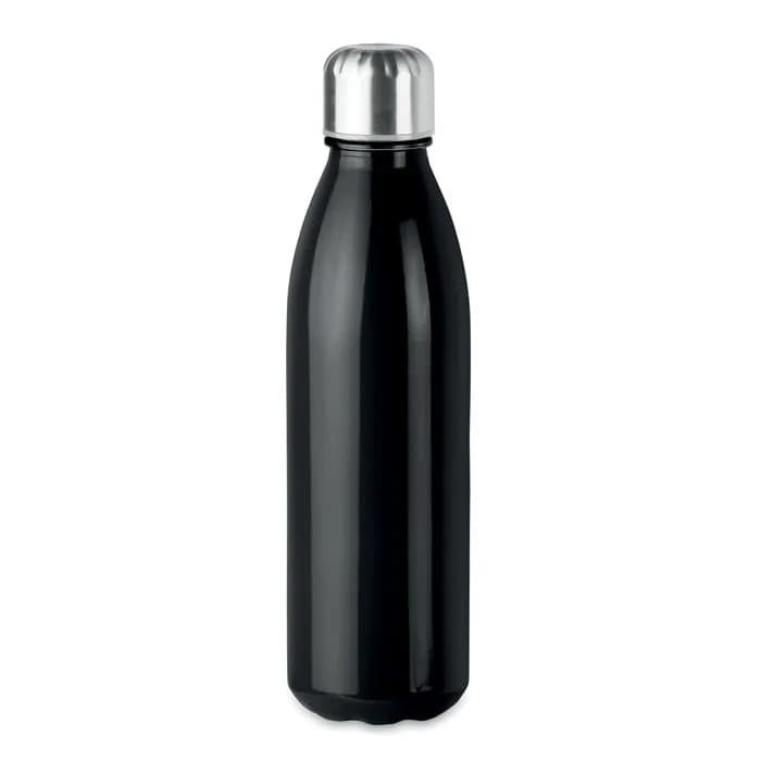 Glas Trinkflasche 650ml - ASPEN GLASS - Schwarz