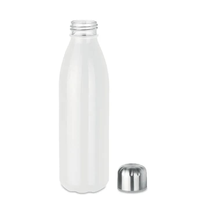 Glas Trinkflasche 650ml - ASPEN GLASS - Weiß