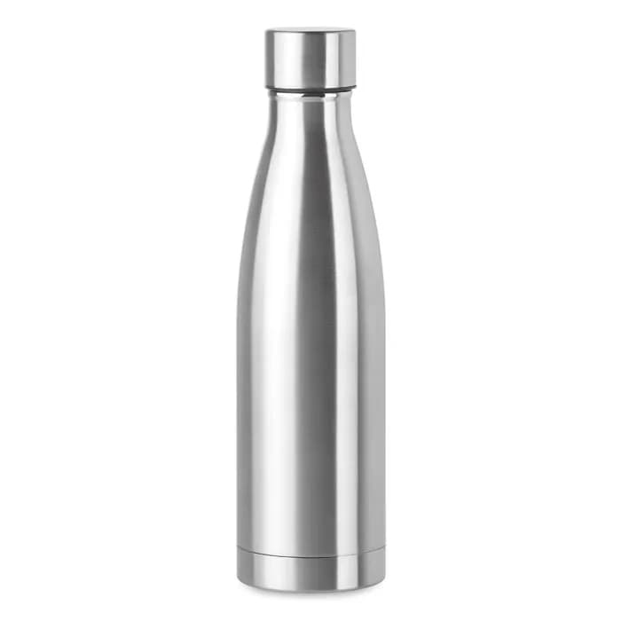 Edelstahl Isolierflasche 500ml - BELO BOTTLE - Mattsilber