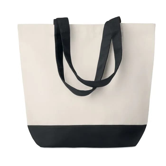 Shopping Tasche Canvas - KLEUREN BAG - Schwarz