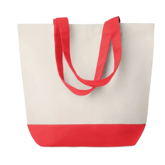 Shopping Tasche Canvas - KLEUREN BAG - Rot