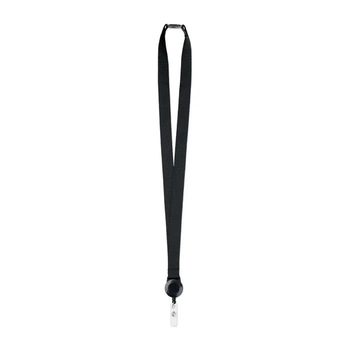Lanyard mit Badge-Halter - ZIP LANYARD - Schwarz