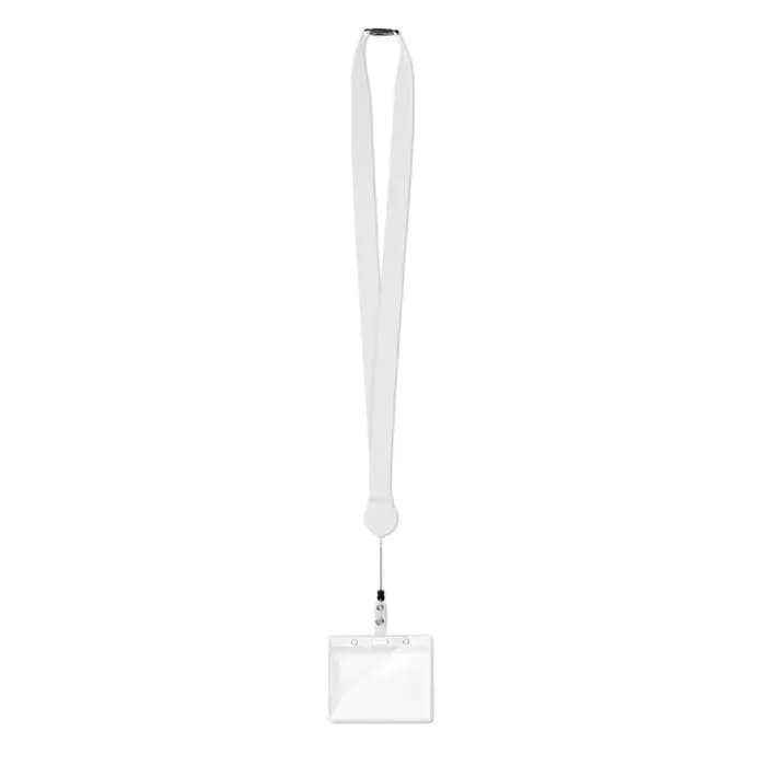 Lanyard mit Badge-Halter - ZIP LANYARD - Weiß