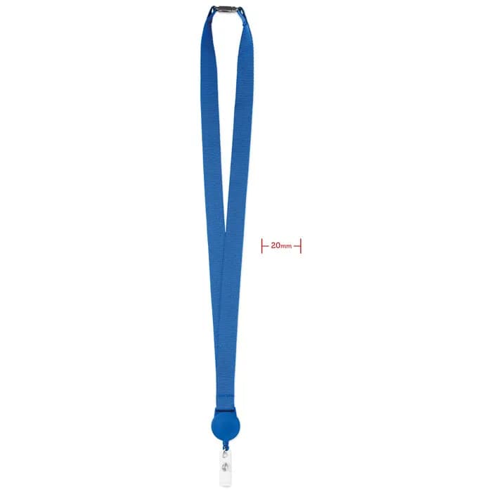 Lanyard mit Badge-Halter - ZIP LANYARD - Königsblau