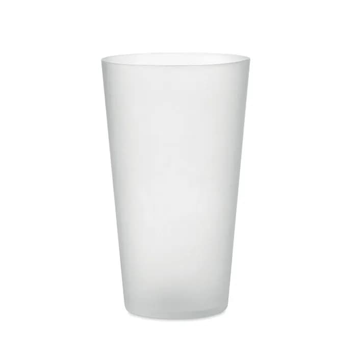 Wiederverwendbarer Becher 500ml - FESTA LARGE - Transparent Weiß