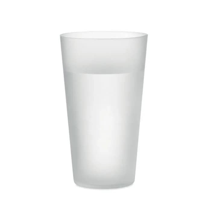 Wiederverwendbarer Becher 500ml - FESTA LARGE - Transparent Weiß