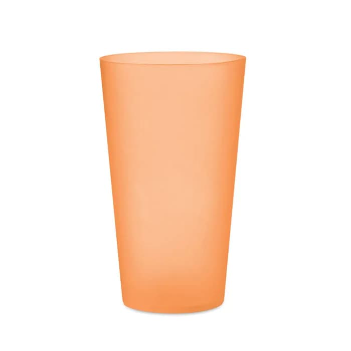 Wiederverwendbarer Becher 500ml - FESTA LARGE - Transparent Orange