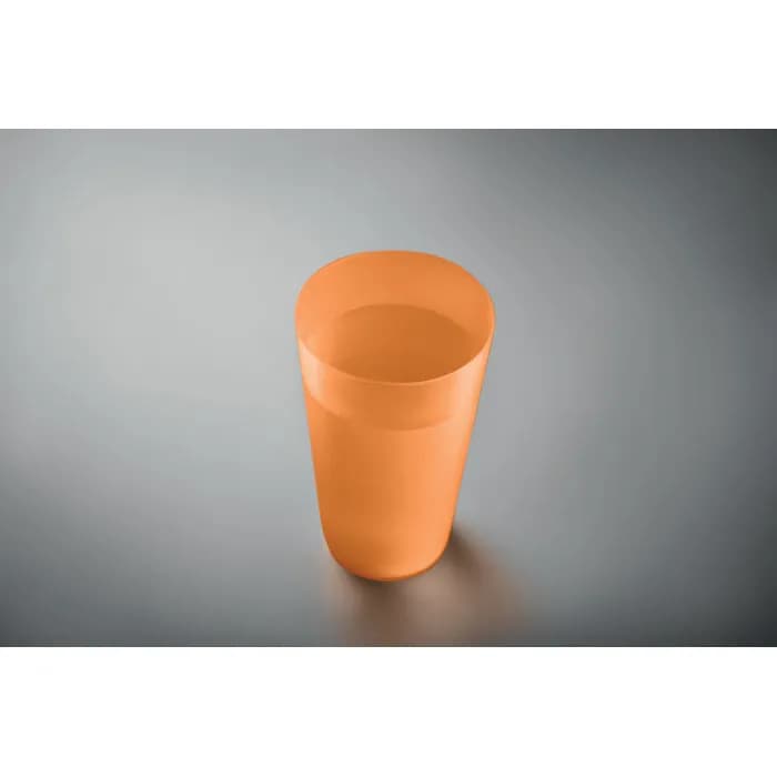 Wiederverwendbarer Becher 500ml - FESTA LARGE - Transparent Orange