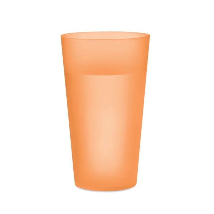 Wiederverwendbarer Becher 500ml - FESTA LARGE - Transparent Orange