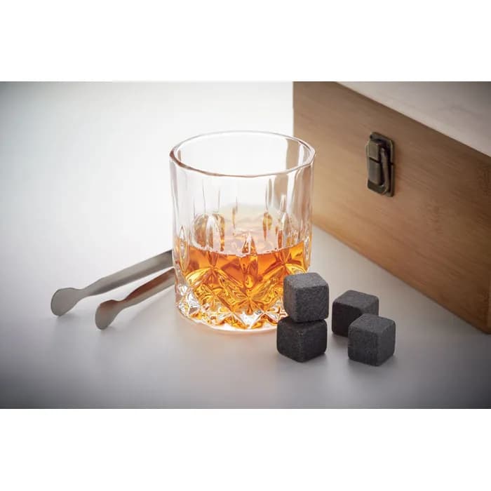 Whisky Set in Bambus Box - INVERNESS - Holz