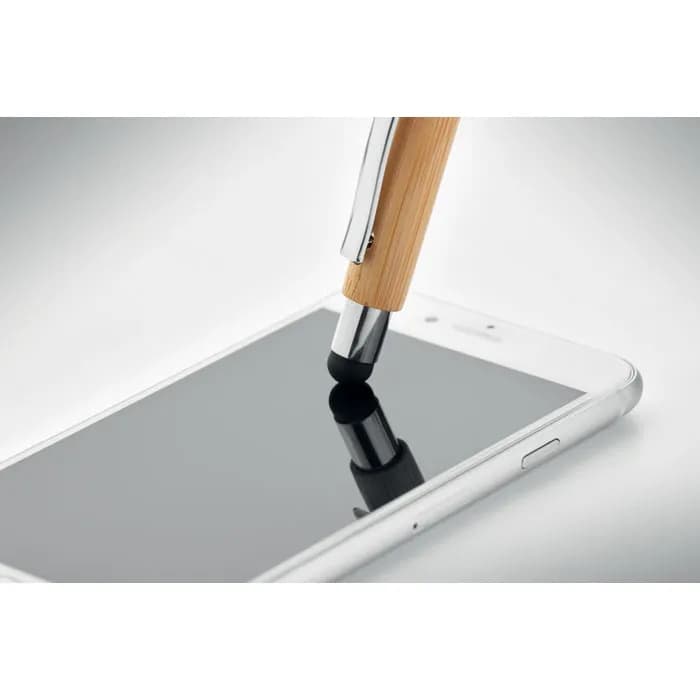Druckkugelschreiber mit Stylus - BAYBA - Holz