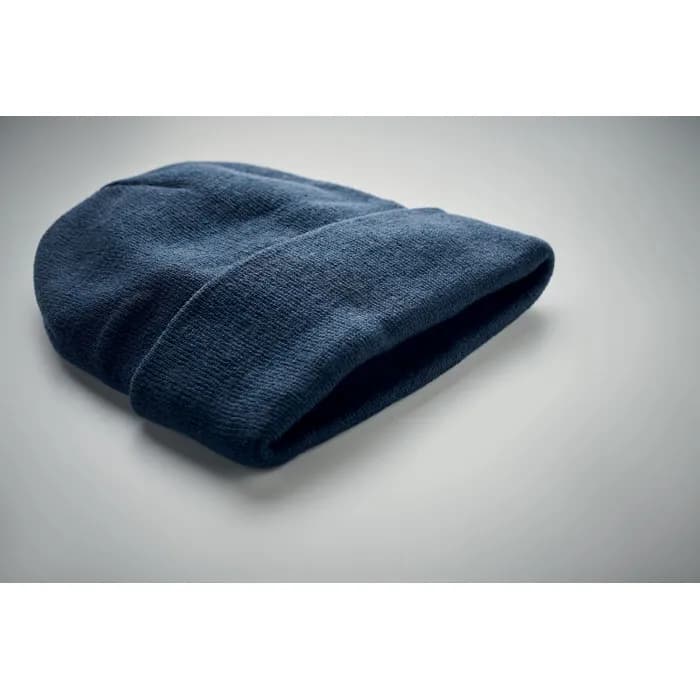 Beanie mit Umschlag RPET - POLO RPET - Blau