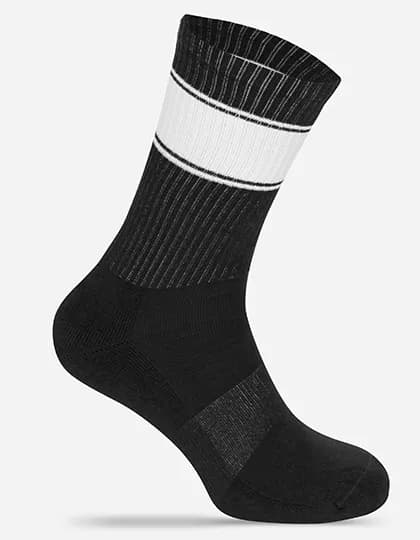 Tennis Socks Colored - Black/White
