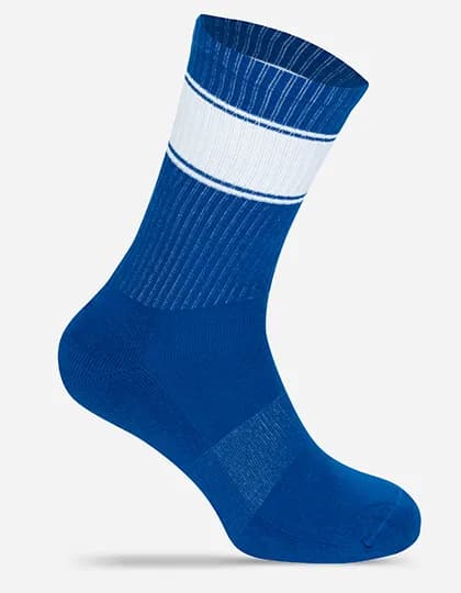 Tennis Socks Colored - Blue/White