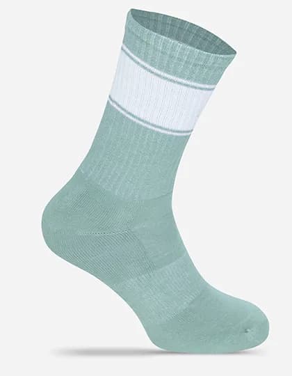 Tennis Socks Colored - Mint/White