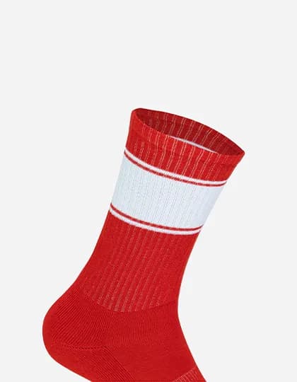Tennis Socks Colored - Red/White