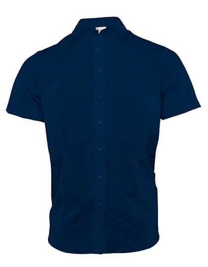 Women´s Blouse Comfort Fit Short Sleeve - Navy